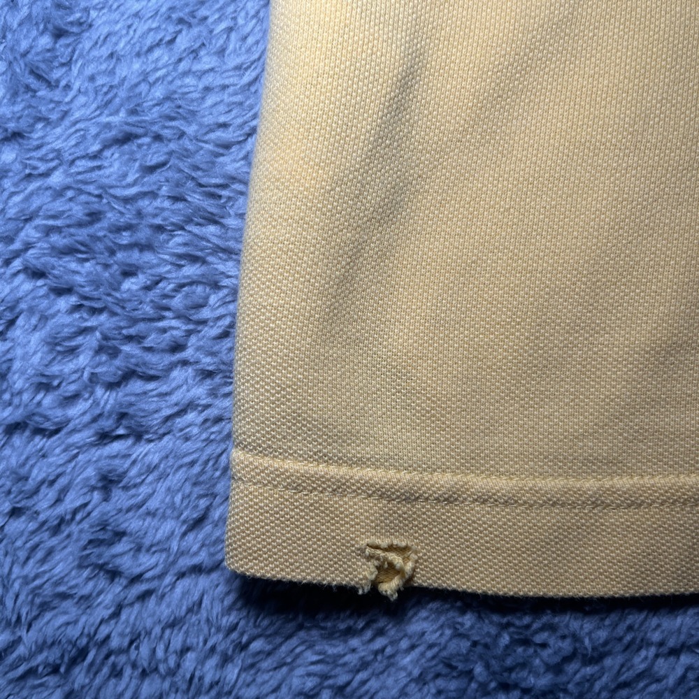 VTG Tommy Hilfiger Jeans Embroidered Denim Polo Yellow Shirt SZ L Short Sleeve - Picture 14 of 16